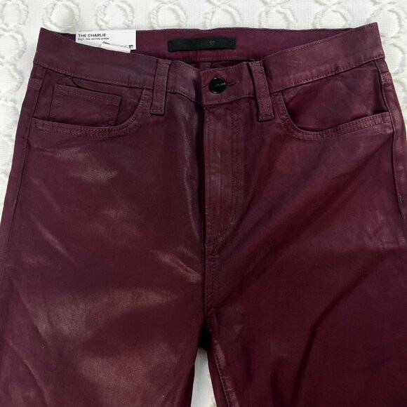 Joe's Jeans The Charlie Faux Leather Pants Women's 29 High Rise Skinny Ankle - Picture 4 of 6